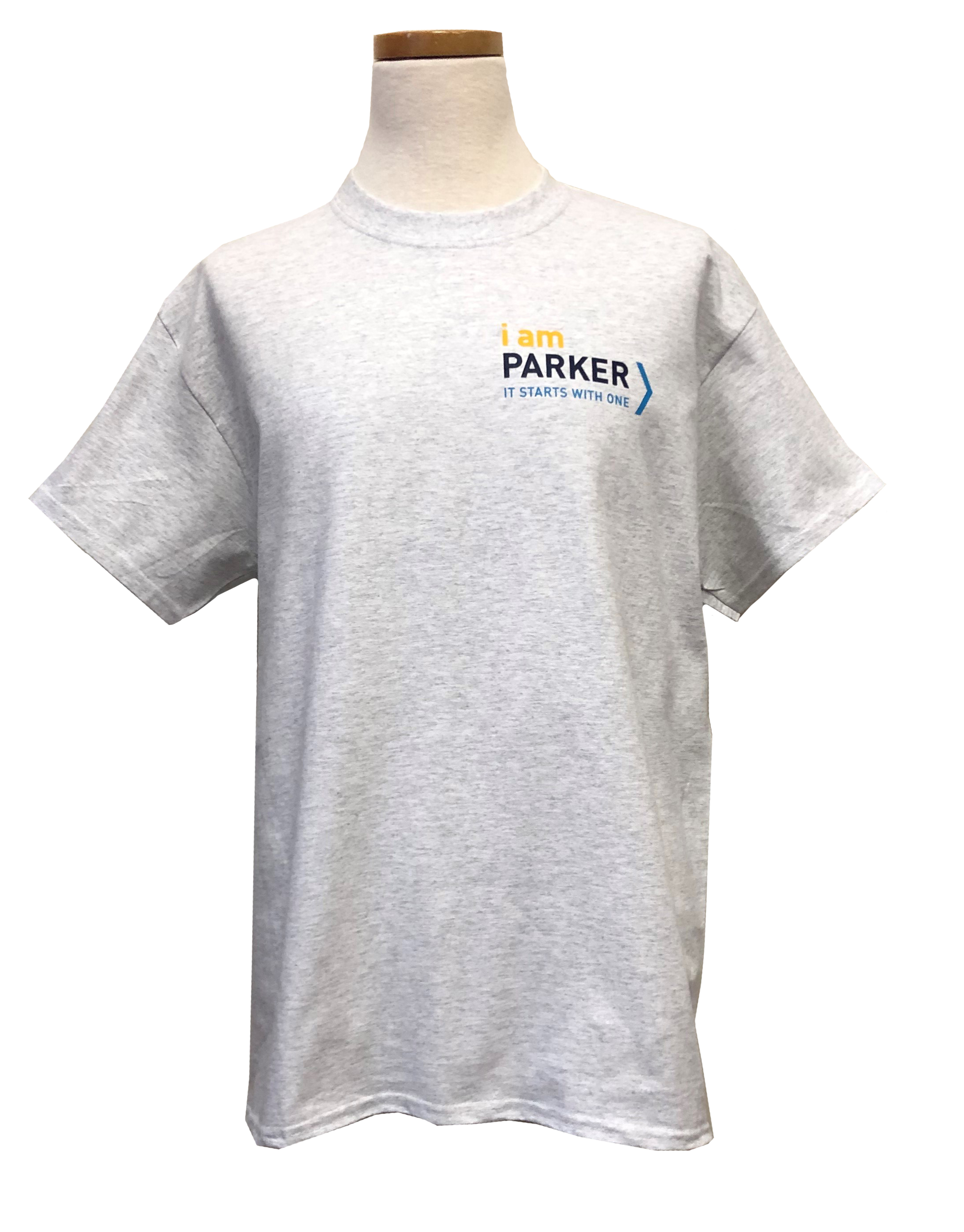I am Parker IAM06 I am Parker Ultra Cotton® 6 oz. TShirt Ash Grey (99 Cotton, 1